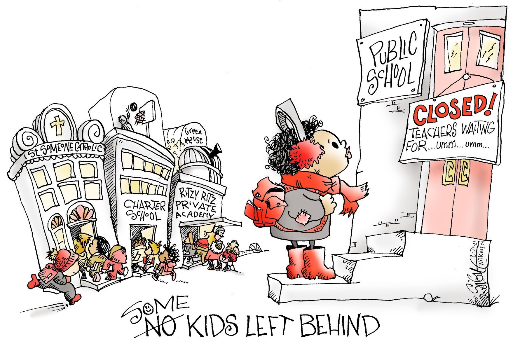 Signe Wilkinson cartoon
